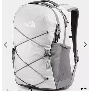 The North Face Jester Backpack in white/grey